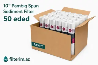 10 inch pambıq spun filtr – su filtri filter filtir 50 ədəd qutu qiymət