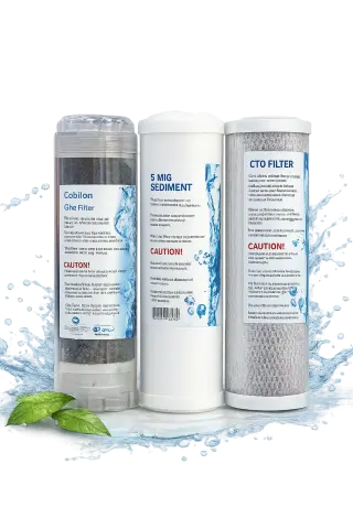 Aura Cebilon 3’lü Filtr Dəsti – Açıq Tip Su Filtrləri üçün Uyğun