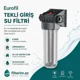 Eurofil tekli su filtri – 9 bar davamlı, zəmanətli